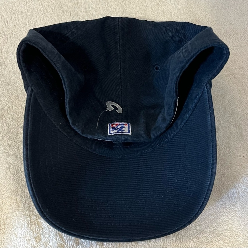 Indiana University Fitted Size 7-1/8 Navy Blue Cotton Ball Cap by The Game - Picture 3 of 15